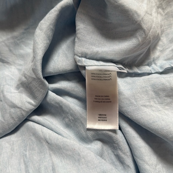 Rails - SHAWNA SMOCKED WAIST CHAMBRAY MINIDRESS IN LIGHT VINTAGE - Medium - Picture 11 of 11